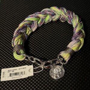 Colorful Braided threaded Kendra Scott Bracelet with Silver Charm